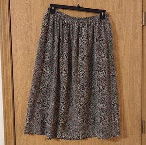 Leslie Fay vintage 100% polyester flowy skirt